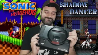SHADOW DANCER e SONIC (Mega Drive) ATÉ ZERAR - Bate Papo RETROCON