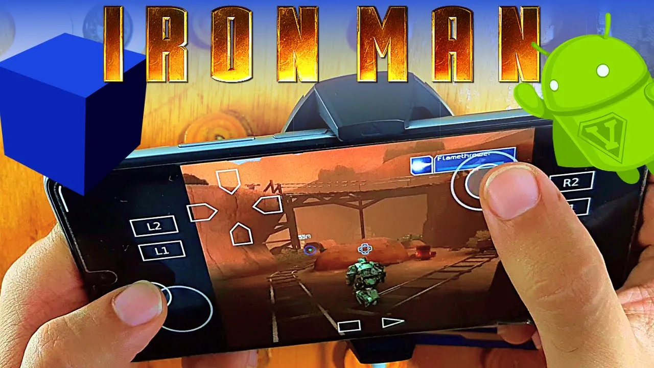 Iron Man Video Game AetherSX2 - PS2 Emulator Android Gameplay - 2022