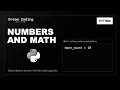 Python Numbers and Math Python Syntax to Fall Asleep To