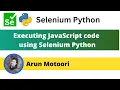 Executing JavaScript code using Selenium Python Selenium Python