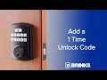 Brinks Electronic Deadbolt - Adding a 1-Time Unlock Code