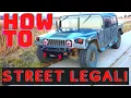 How To Street Legal GovPlanet Humvee Easy