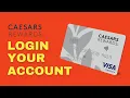 How to Login to Caesars Rewards Credit Card Account Caesars Rewards Visa Tutorial 2024