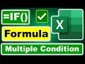 IF function with multiple conditions IF Formula in Excel IF Formula