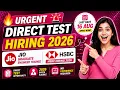 Urgent Direct Test Hiring - 16 Aug Last Date JIO Graduate Engineer Trainee HSBC Hiring 2026