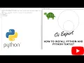 How to install Python 3 10 7 on Windows 11 Python turtle installation