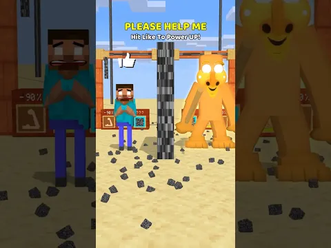 Help Herobrine To Pick Good Luck #minecraft #shorts #trending