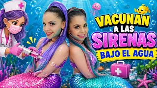 VACUNAN A LAS SIRENAS BAJO EL AGUA Y EN LA OSCURIDAD😱🧜🏻‍♀️🧜🏻‍♀️