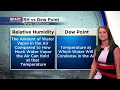 Weather Whys Relative humidity vs dew point