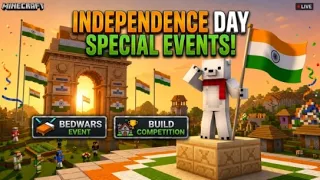 15 AUGUST SPECIAL BUILD BATTLE BEDWARS LIVE MINECRAFT