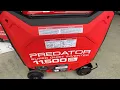 Harbor Freight Predator 11 500 Generator setup and startup