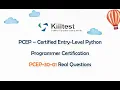 PCEP - Certified Entry-Level Python Programmer Certification PCEP-30-01 Real Questions