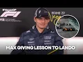 Max Verstappen EXPLAINS Why Lando Norris Went Off and Lost P1 at Turn 1 of the Vegas GP