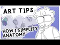 How I Simplify Anatomy Art Tips