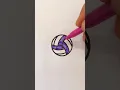 coloring page volleyball ball