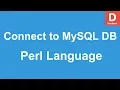 Perl Programming MySQL Connect to Database Server