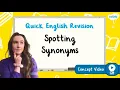 What Are Synonyms KS2 English Concept for Kids
