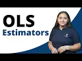 Find the Value of OLS estimators Linear Regression Model Mathematical Economics Ecoholics