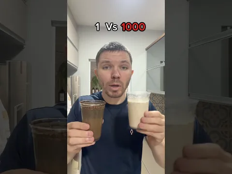 1 vs 1000 cucharada de café en leche ☕️💀