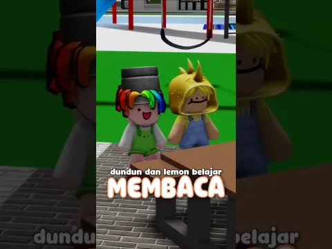 Dundun dan Lemon belajar membaca di Roblox 😭
