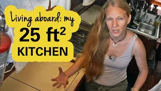 Tiny “House” Life: Inside our Boat Galley