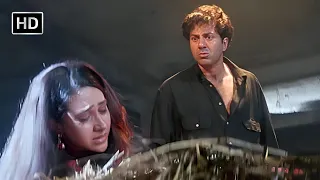 तेरी जुबान से निकले हर झूठ की कीमत चुकाई है मैंने | Sunny Deol, Karisma Kapoor | Ajay Movie | HD
