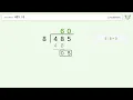 Long Division Problem Step-by-Step Solution