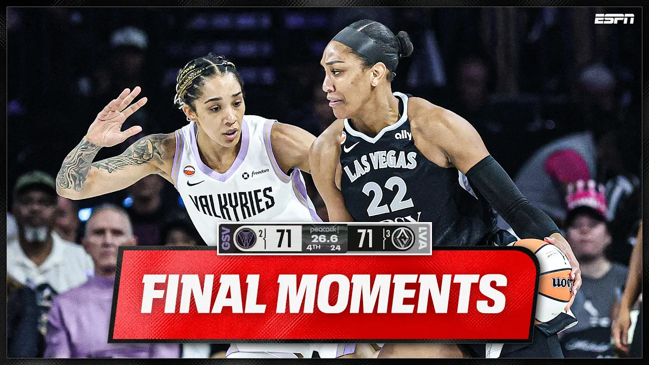 WIN OR GO HOME 🍿 Valkyries vs. Aces Game 3 FINAL MOMENTS | WNBA on ESPN