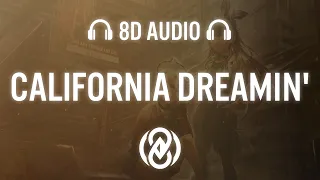 California Dreamin' - Dubdogz Voltech Faiolli (Lyrics) | 8D Audio 🎧