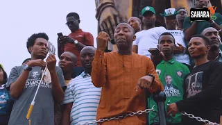 independence day sowore leads march for n100 000 monthly living wage