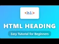 Master HTML Heading within 10 minutes HTML Tutorial for beginner