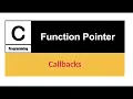 Function pointer in c programming Callback function