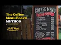 The Coffee Menu Board Method Online Workshop