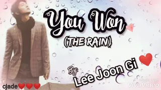 Download Lee Joon Gi - THE RAIN (w/lyrics) MP3