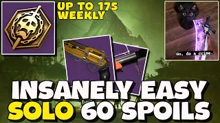 Completely Solo Reprised Raid Loot Spoils Farm Destiny 2
