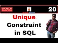 Apps Technical 20 Unique Constraint in SQL