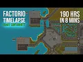 Factorio Timelapse Giant Continents 4k