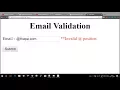 Email validation in Javascript in Hindi 2018 with source code