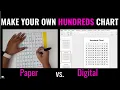 How to Make a Hundreds Chart K-2 Math Elementary Math Resources