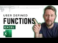 Excel How to Make User Defined Functions