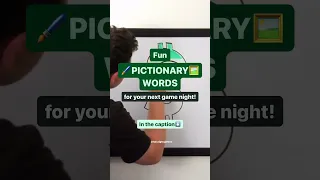 Fun Pictionary Words