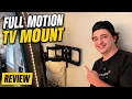 How to Install a Full Motion TV Wall Mount monTEK 50-100 Review
