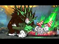 Beating zero luza with only 5 cats no gacha and only rare