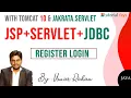 Servlet JSP Tutorial Register Login With JSP Servlet JDBC Tomcat 10 and Jakrata Servlet - 2023