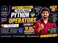 Python Operators Lecture 3 Class 12 Semester 3 Computer Science Application WBCHSE