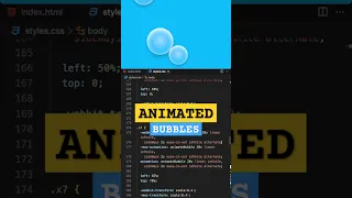 Animated Bubbles with HTML CSS