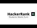 Students Marks Sum HackerRank Solution