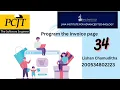 Program the invoice page eShop 34