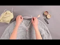 Finishing a V-neck with Ribbing