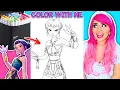 Zoey Coloring Tutorial K-Pop Demon Hunters Coloring Ohuhu Art Markers COLOR ALONG WITH KIMMI